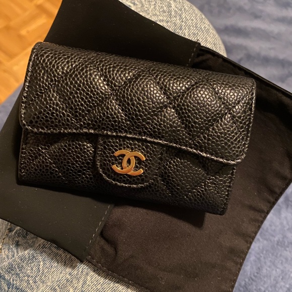 Chanel Classic Flap Cardholder Black Caviar GHW - Picture 1 of 1